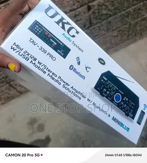 Ukc Amplifier With Bluetooth Streaming,Usb Port Fm Radio Functionalit