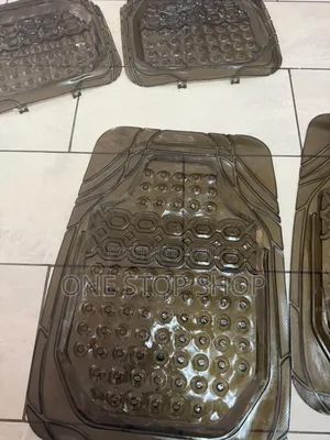 Pvc Smoked Clear Black Floor Mats With Bubble Textured Pattern