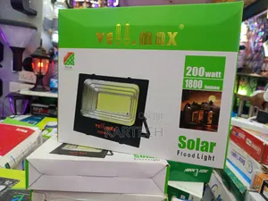 Vellmax 200w Solar Flood Light Ip65 Waterproof Outdoor Security Lamp