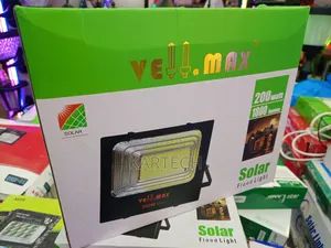 Vellmax 200w Solar Led Floodlight With High-Brightness Illumination