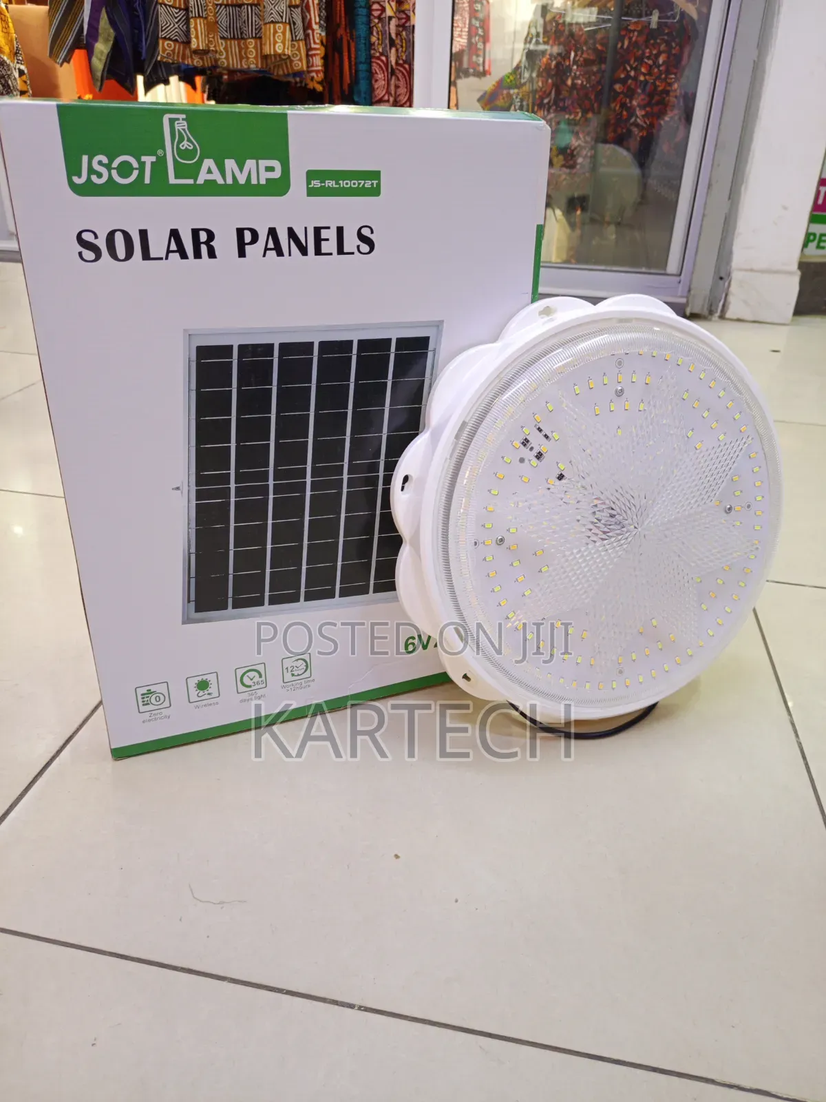 Jsot 500w Solar Led Ceiling Light With Remote Control