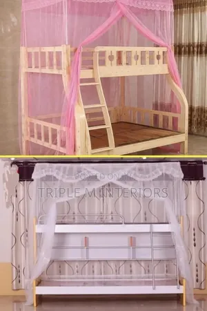 Upgrade Your Bedroom With Elegant Top-Square Double Decker Nets.