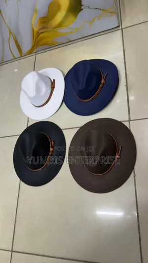 Fedorhats With a Brown Leather Belt Unisex at 700