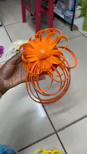 Orange Big Size Colorful Fascinators at 800