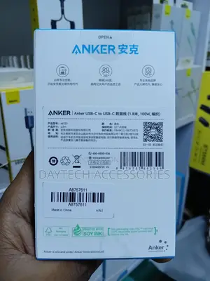 Anker 100w Type C to Type C Nylon Braided Cable 6ft (A8757)