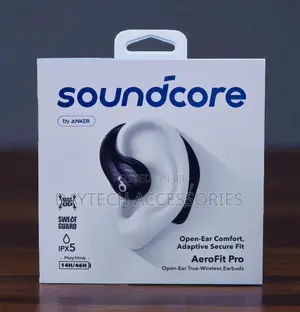 Soundcore by Anker Aerofit Pro Open-Ear True-Wireless Earbuds in Black