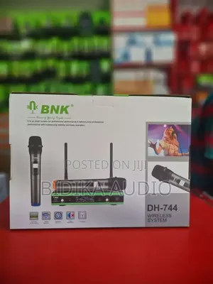 BNK Dh-744 Wireless Microphone System – 2 Channel Uhf