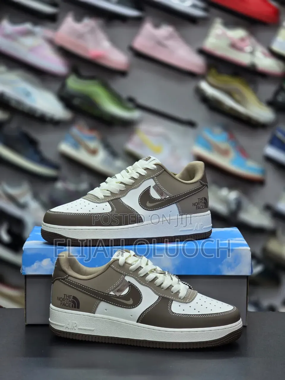 Airforce 1 North Face Chocolate Mocha