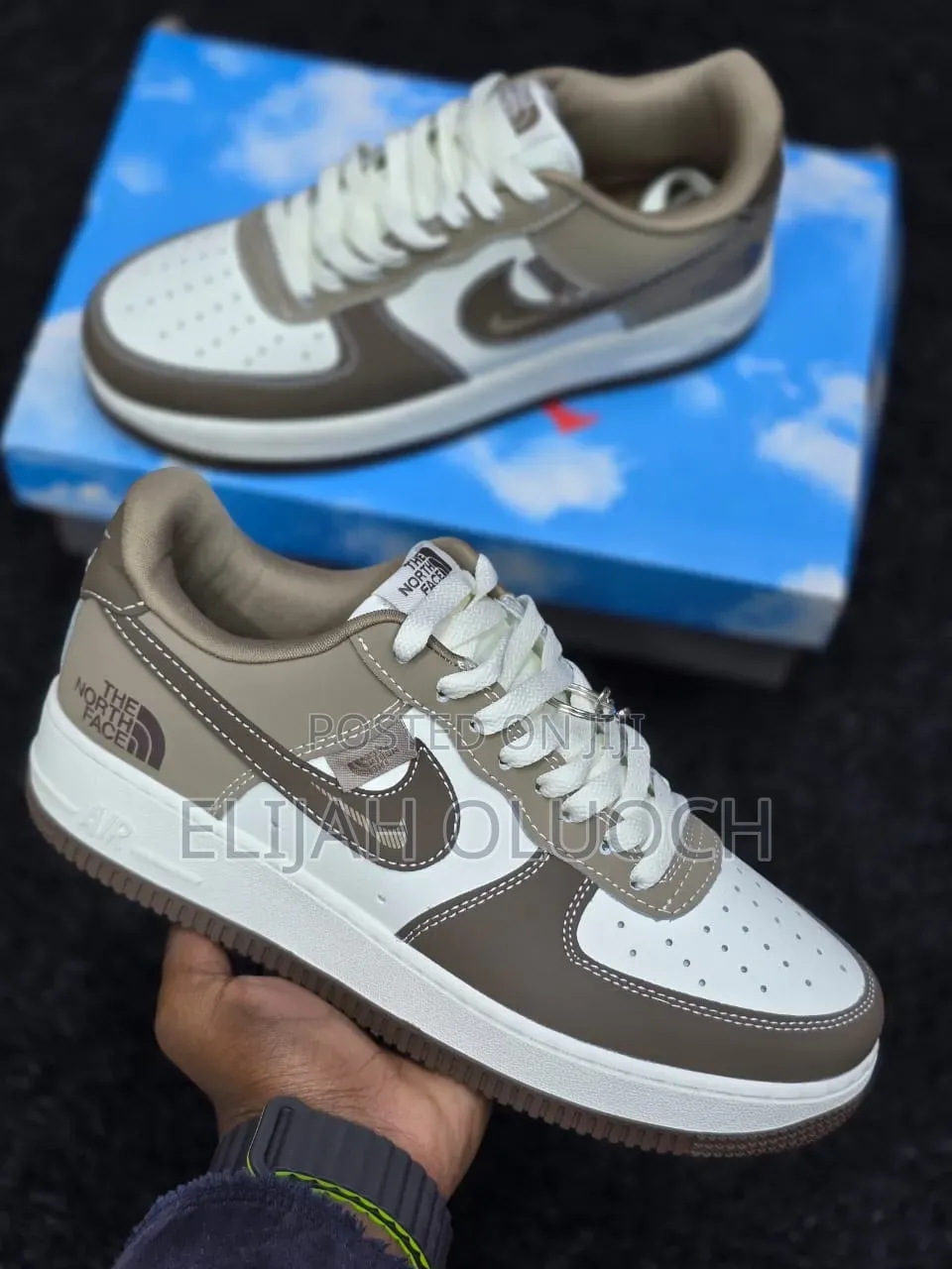 Airforce 1 North Face Chocolate Mocha