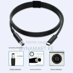 Usb C to Dell 7.4x5.0mm Laptop Charging Cable Pd 65w 20v 3a