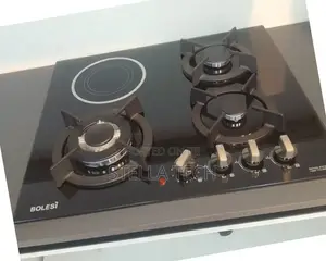 Bolesi Hob 3 Gas Burners +1 Infrared Electric With Gas Sensor