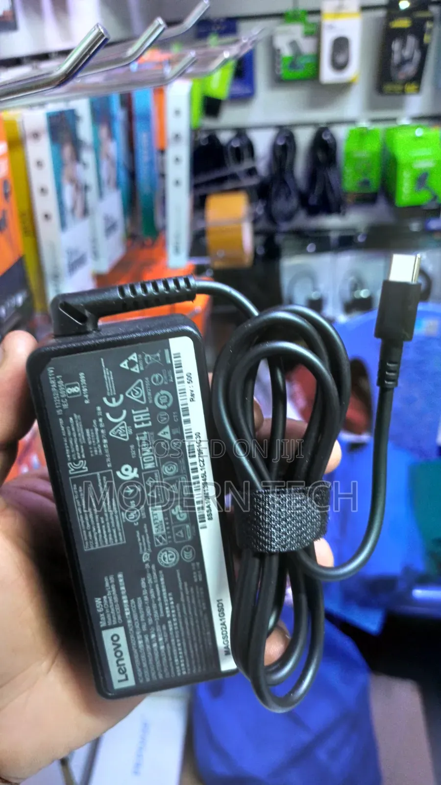 Lenovo Laptop Charger-65w Adapter With Power Cable Complete
