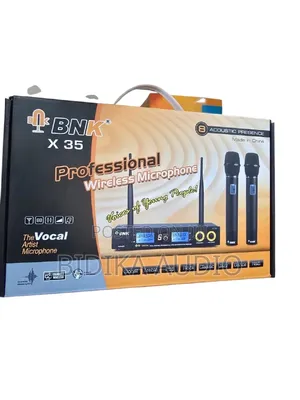 BNK X35 Wireless Microphone –Professional Uhf Dual Handheld Microphone