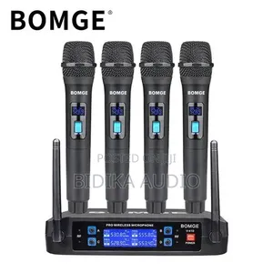 Bomge V410 4 Channel Dynamic Wireless Microphone System