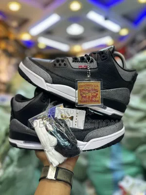 Nike Air Jordan 3 Levi’S “ Black Denim Sneakers