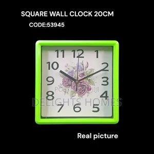 Square Wall Clock –20cm_b