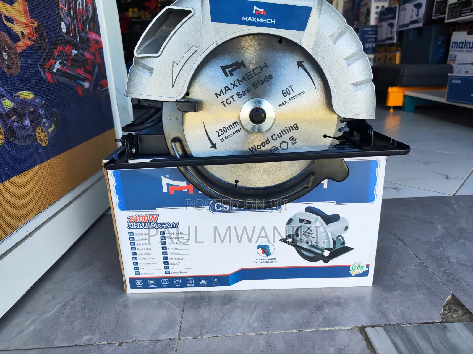 Professional Maxmech 230mm Circular Saw – 2400w Power