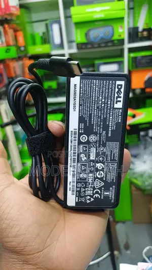 Original Dell 65w Laptop Charger With Power Cable