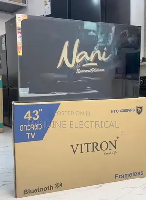 Brand New Vitron 43" Inch Frameless Smart Android Tv HTC/43