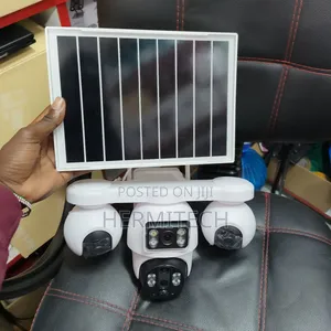 PTZ Remote Viewing 5lens CCTV Cameras Solar Powered CCTV
