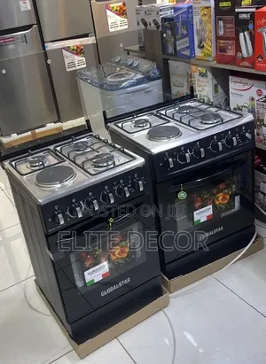 Black 50*55 Globalstar Jet 3+1 Standing Cooker With Electric Oven
