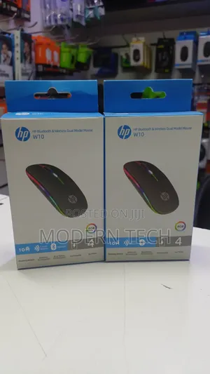 Hp W10 Rechargeable Wireless Optical Mouse With Bluetooth