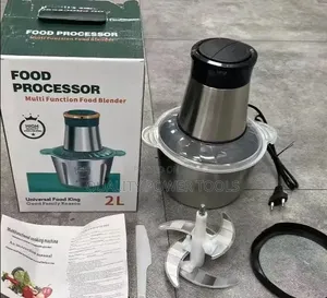 *2l Stainless Steel Electric Food Chopper Processor and Meat