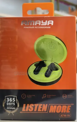 Amaya Atw-19 Wireless Earbuds – Bluetooth 5.3, Deep Bass