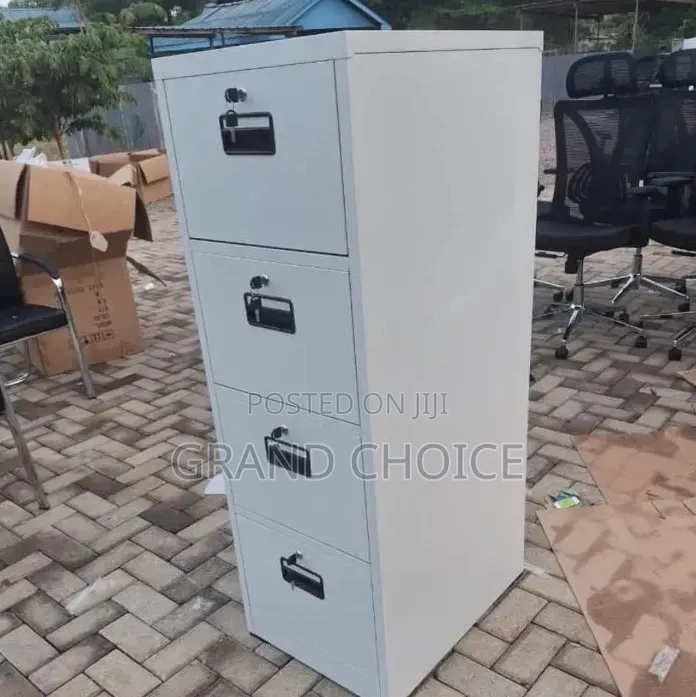 Metallic 4 Drawer Cabinet