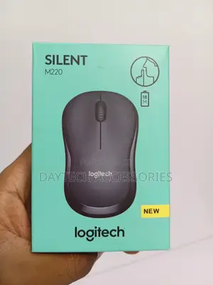 This Is a Logitech M220 Silent Wireless Mouse With Sleek Black Design