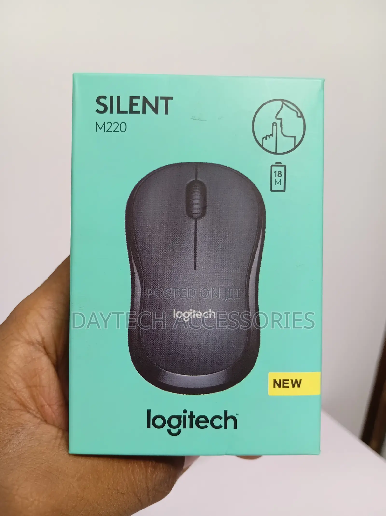 This Is a Logitech M220 Silent Wireless Mouse With Sleek Black Design
