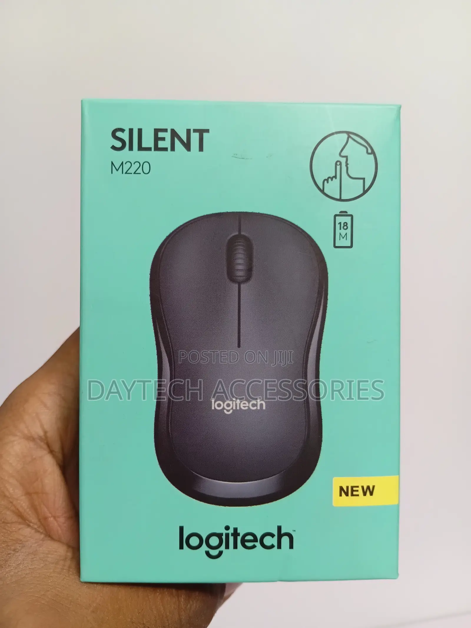 This Is a Logitech M220 Silent Wireless Mouse With Sleek Black Design