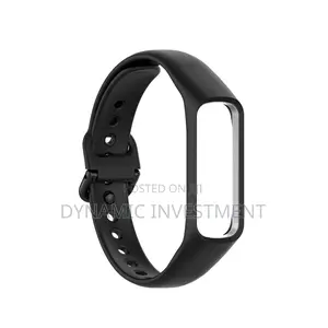Samsung Galaxy Fit 2 Silicone Watch Band Strap (Black)