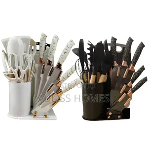 19pcs Marble Heat Resistant Silicone