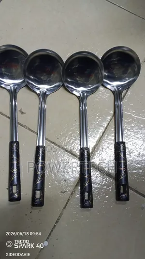 Marble Serving Spoon Silver