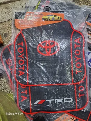 Classic Toyota Emblem With Sporty TRD Logo Floor Mats
