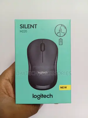 Logitech M220 Silent Wireless Mouse Ultra-Quiet Compact Long - Black