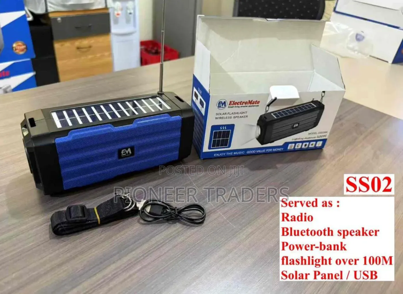 Electromate Solar Flashlight Wireless Robot Speaker