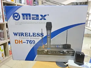 Omax Dual Channel Uhf Wireless Microphone System Dh-769