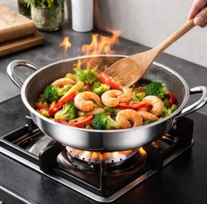 28cm Honey Comb Stainless Steel Pan