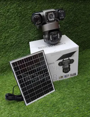 Triple Lens 4g Solar CCTV Camera With Sim Card and PTZ Control