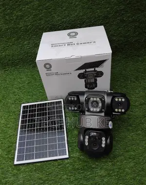 Solar Powered 4g Triple Lens CCTV Camera With Mobile App Monitoring
