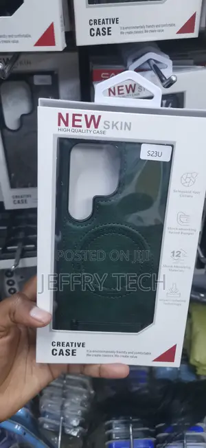 Samsung Galaxy S23 Ultra Green Leather-Style Case