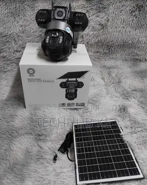 Outdoor 4g Triple Lens Security Camera With Solar Panel and Sim Card