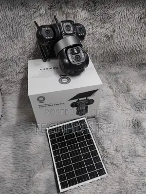 360 Degree 4g Solar Triple Lens CCTV Camera for Home Security
