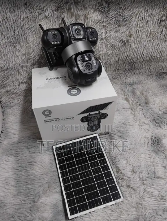 360 Degree 4g Solar Triple Lens CCTV Camera for Home Security