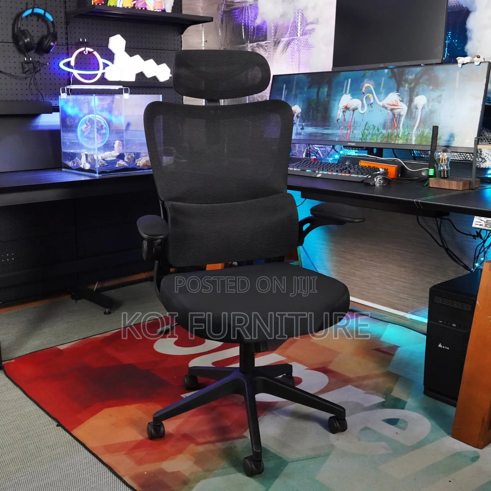 Office Chairs; Ergonomic High Back Full Mesh Office Chairs