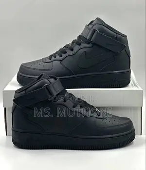 Quality ( Black/ White )High Top Airforce Sizes 38~45