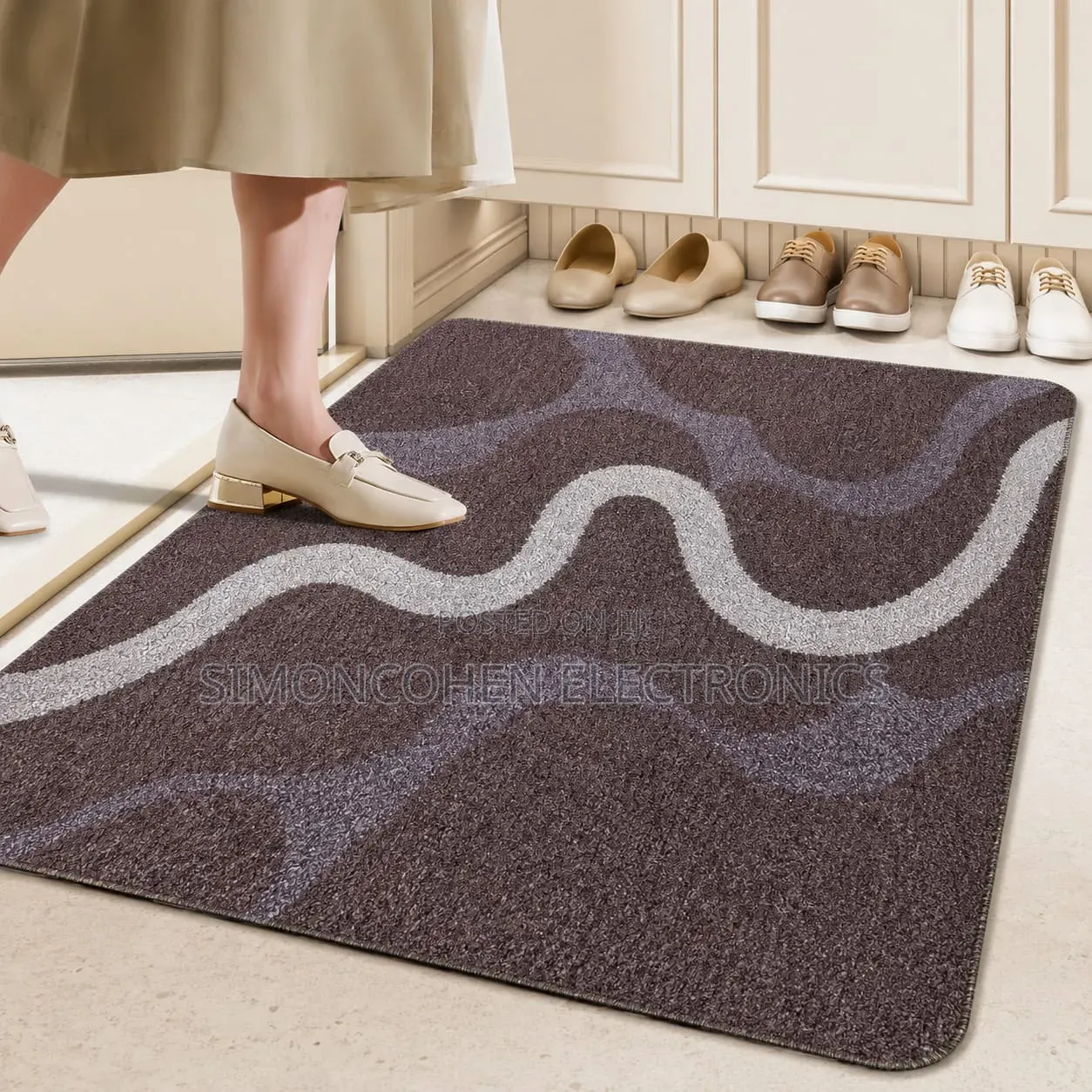 Elegant Swirl Design Entry Doormat (50*80)