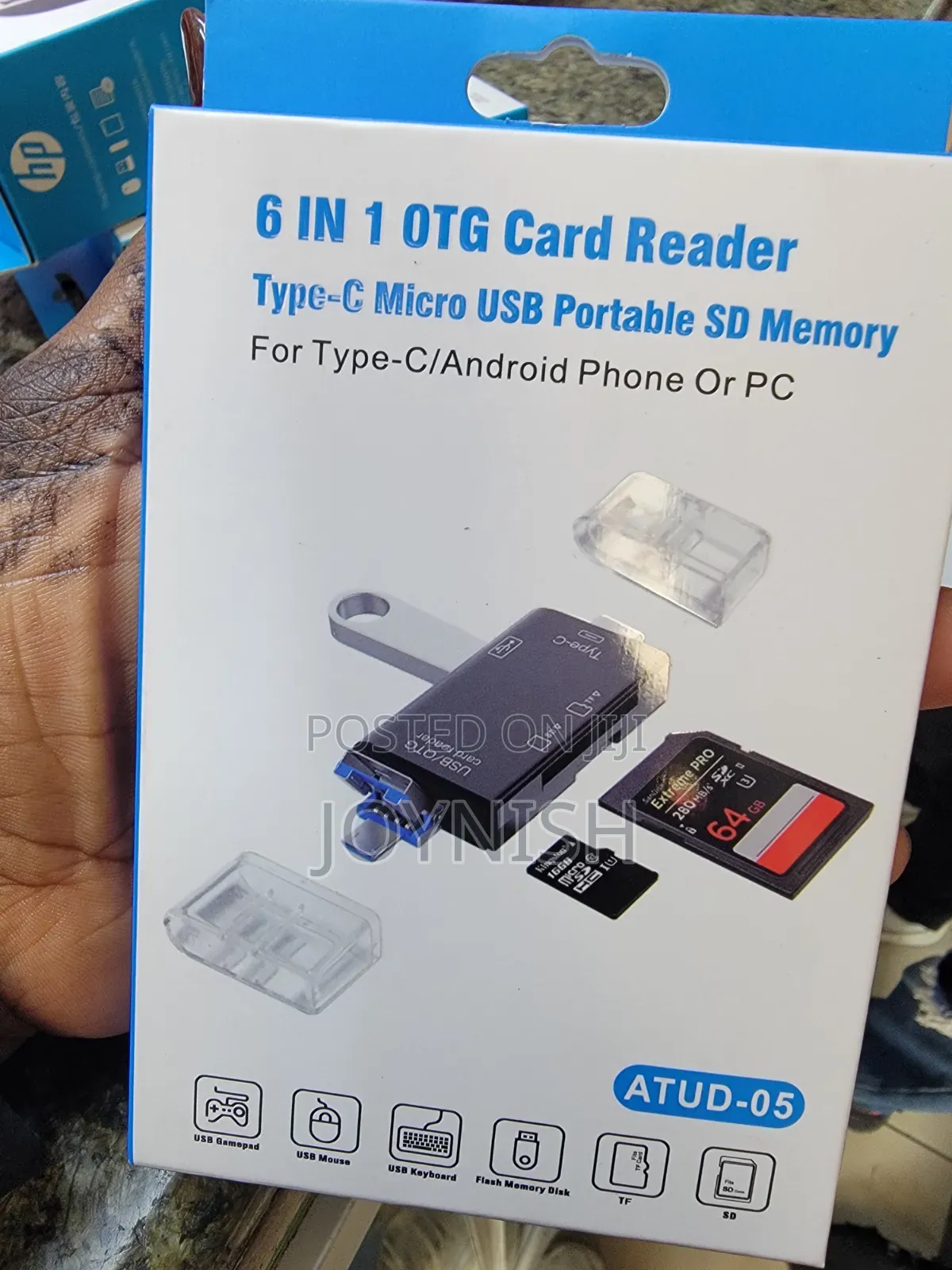 6 in 1 Otg Card Reader Type -C Micro Usb